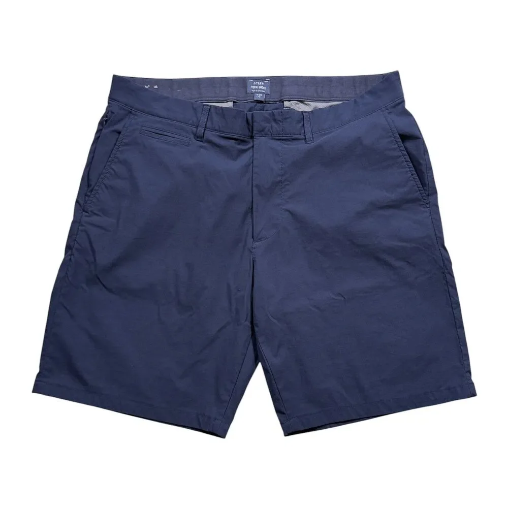 J.Crew Mens Tech Shorts 36 Navy Blue 9